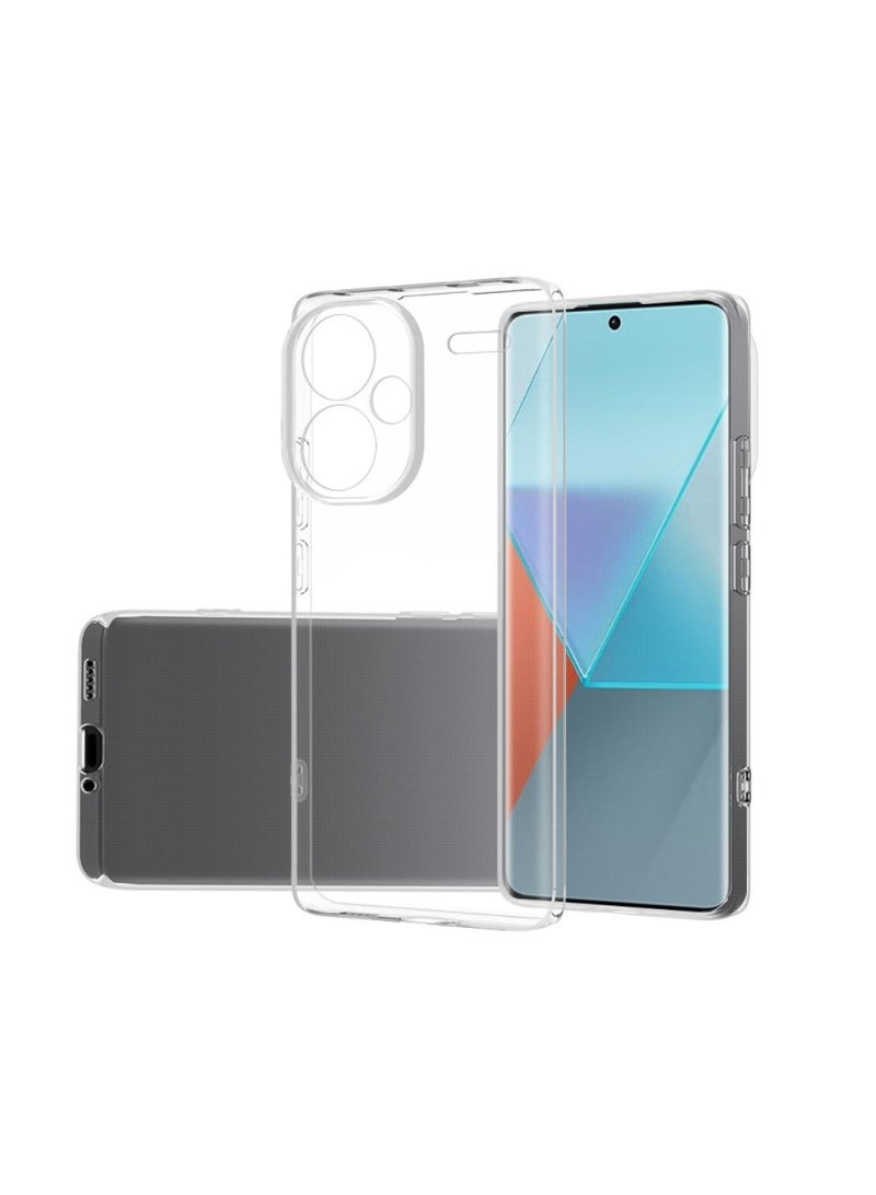 Case Compatible with Xiaomi Redmi Note 13 Pro+ Plus 5G Case Crystal Clear Soft TPU Gel Case Flexible Silicone Anti-Scratch Transparent TPU Cover - Clear