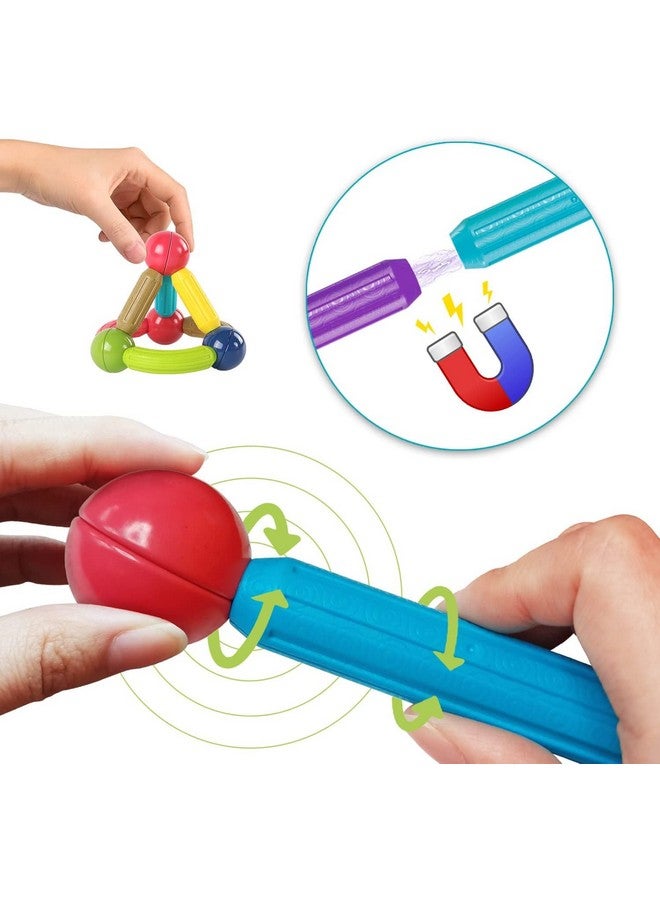 SUPER TOY 36 PC Magnetic Stick Building Blocks Toy for Kids Educational Magnetic Stick Balls STEM Stacking Toys for Boys & Girls 3+ Birthday Gifts Christmas Surprise - Image 4
