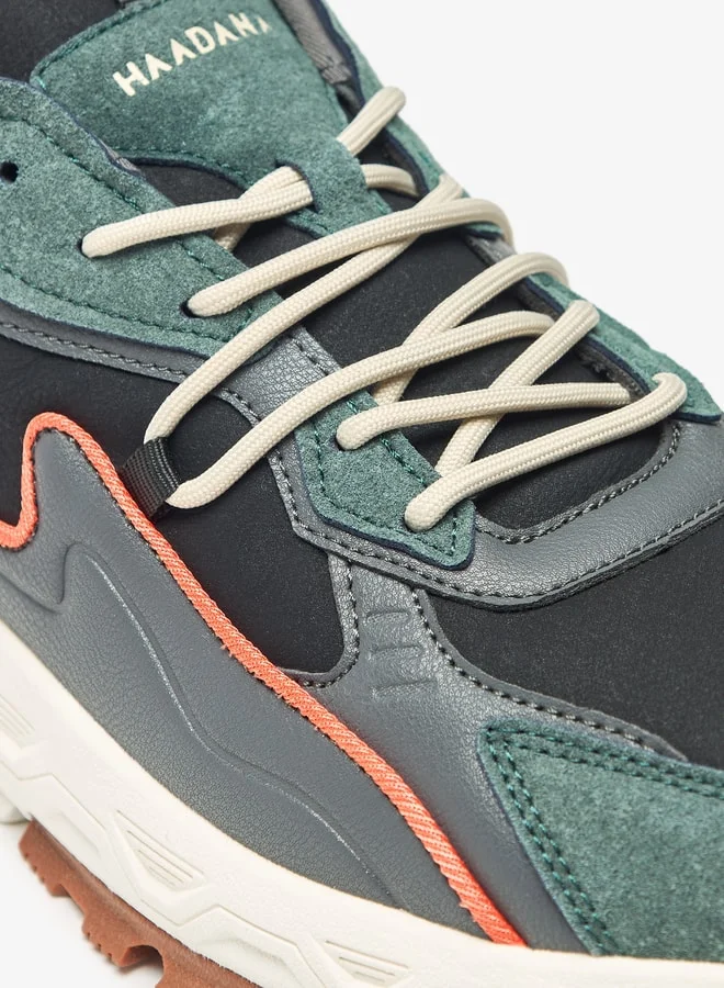HAADANA Colourblock Lace-Up Sports Shoes