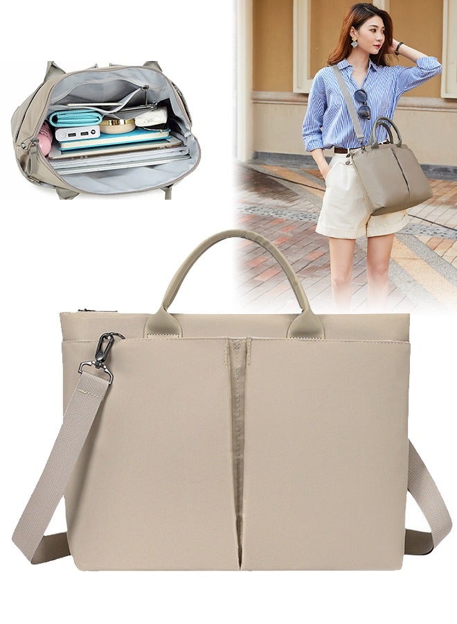 DUNISO 15.6-Inch Laptop Bag Briefcase, 360° Protective Laptop Shoulder Bag with Handle and Adjustable Strap,Multi Compartment Lightweight Briefcase, Messenger Bag, Computer Handbag for Business, Travel - Image 1