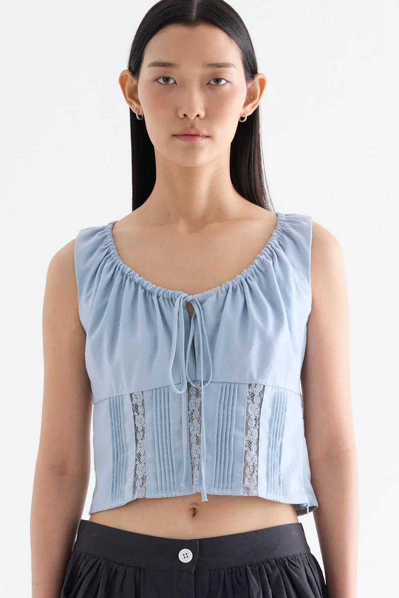 The Editor's Market Debrie Lace Panel Top