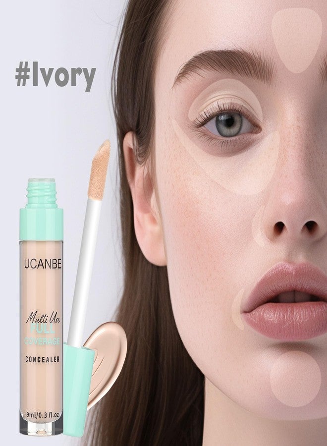 UCANBE Liquid Concealer Stick, Conceals, Covers, Highlights, Medium to Full Coverage Hydrating Color Corrector Face Makeup for Under Eye Dark Circles, Redness, Dullness, Fine Lines - Ivory-0.3 Fl.oz - Image 2