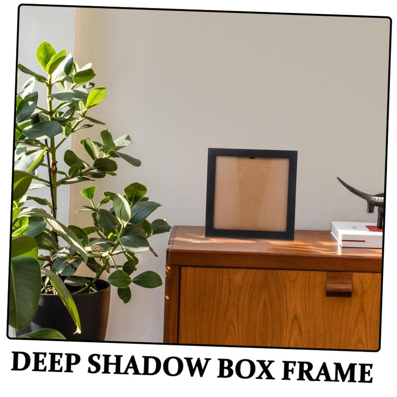 Wooden Flower Shadow Box Display Case For Tabletop Or Wall Storage Albums - Image 4
