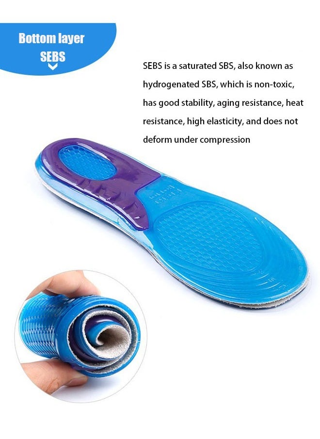 ZVEV - Women's Gel Activ Everyday Insole，Stimulating Step Insoles Massaging Gel Plus Stimulating Nodes for Extra Massaging Action on Key Pressure Areas（Size：L-32cm） - Image 1