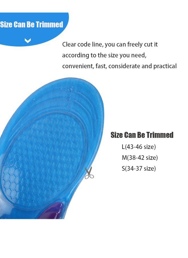 ZVEV - Women's Gel Activ Everyday Insole，Stimulating Step Insoles Massaging Gel Plus Stimulating Nodes for Extra Massaging Action on Key Pressure Areas（Size：L-32cm） - Image 1