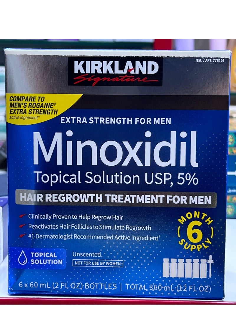 Kirkland Signature - 6-Piece Minoxidil Hair Regrowth Treatment - Image 1