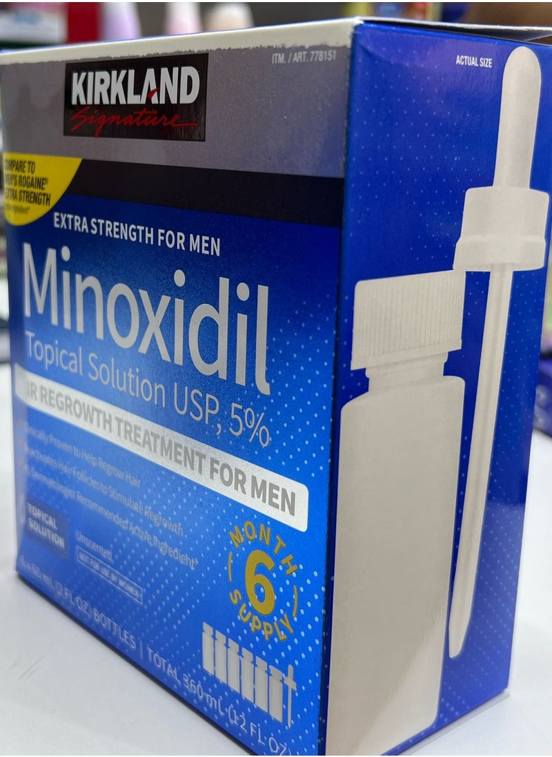 Kirkland Signature - 6-Piece Minoxidil Hair Regrowth Treatment - Image 1
