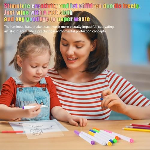 CPENSUS Diy 3D Acrylic Writing Pad With Pen Message Board Rewritable Table Lamp For Study Led Light Office Home Decor Gift - Image 4