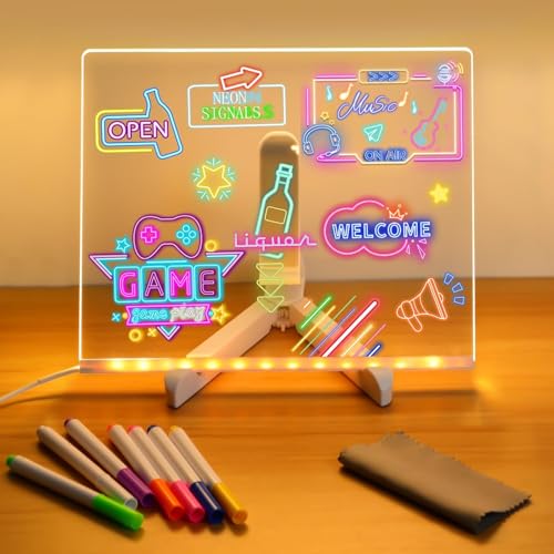 CPENSUS Diy 3D Acrylic Writing Pad With Pen Message Board Rewritable Table Lamp For Study Led Light Office Home Decor Gift - Image 1