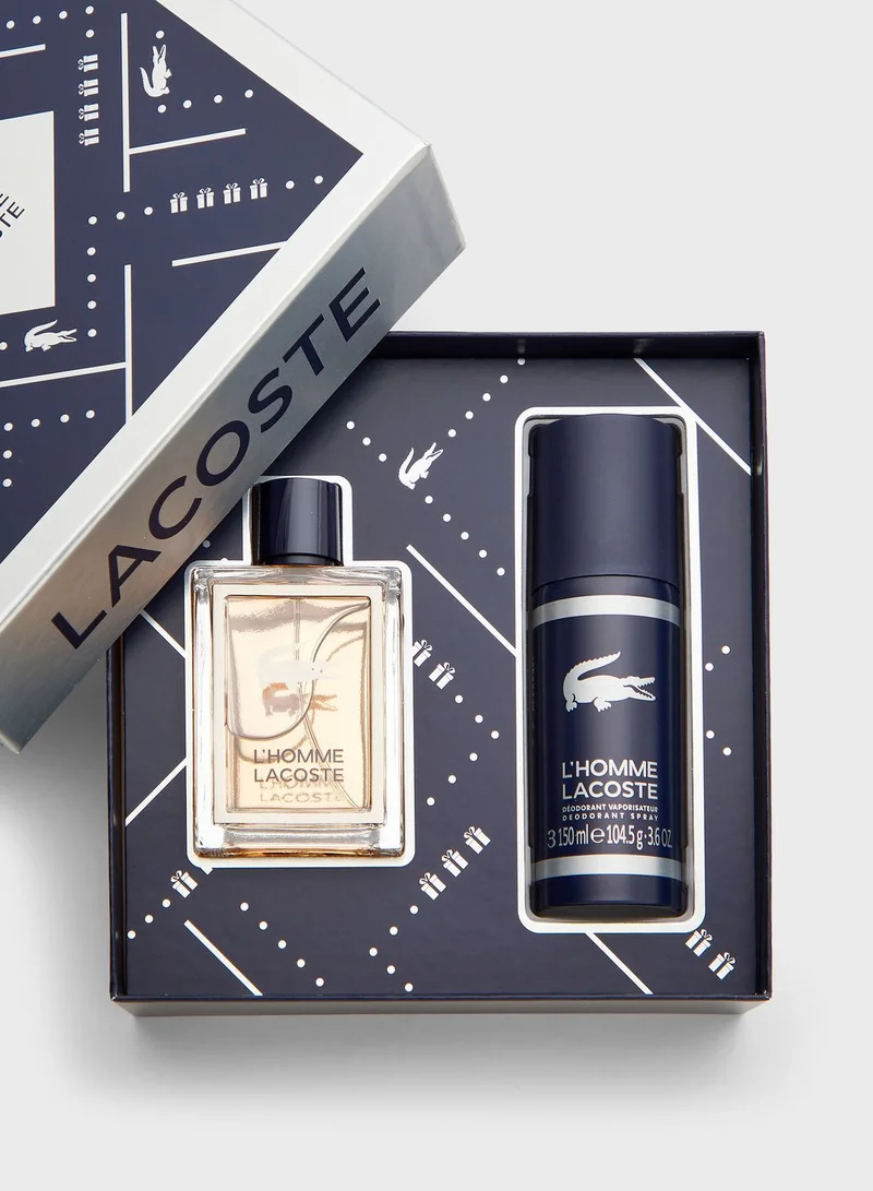 LACOSTE L'Homme Edt 100ml + Deodorant Spray 150ml