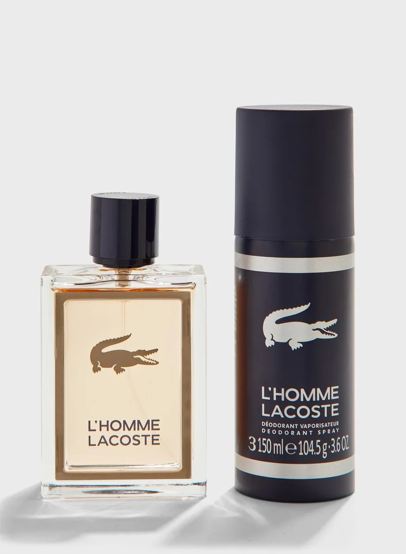 LACOSTE L'Homme Edt 100ml + Deodorant Spray 150ml