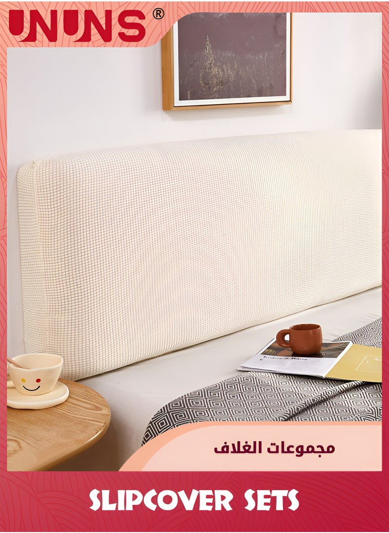 UNUNS - Headboard Covers,Stretch Bed Headboard Slipcover,Dustproof Protector Cover,Upholstered Headboard For Queen Size Bed,160-180cm - Image 1