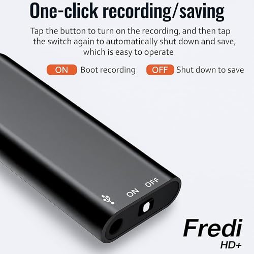 FREDI HD PLUS Mini Digital Voice Recorder with 8GB Inbuilt Memory | Small Size Portable Audio Recorder | One-Click Operation | Ideal for Indoor & Outdoor Use – Classes, Office, Interviews, Travel - Image 4
