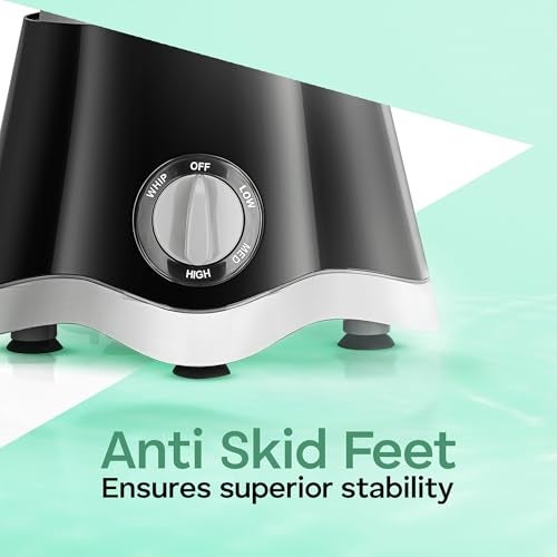 Longway Super Dlx Mixer Grinder | Up to 700 Watt Powerful Motor | 3 Jars for Grinding, Mixing, Juicing | 2 Year Warranty (Black & Gray, 3 Jars) - Image 2