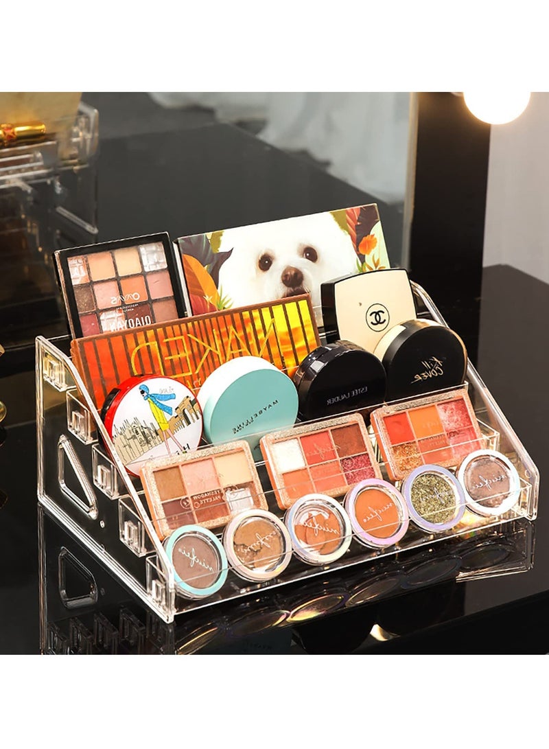 SYOSI Nail Polish Organizer 5-Layer Acrylic Display Rack Strong Rack Eyeglasses Storage Essential Oils Holder Makeup Organizer for Organize and Storage Clear Essential Oil Shelf Stand Case - Image 1