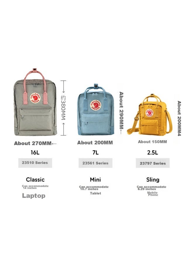 Fjallraven Backpack For Women, College Student Schoolbag, Kanken Mini Backpack, 23561-457, Lavender Purple, 7l - Image 2