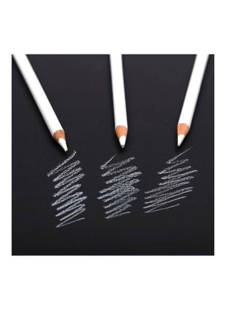 Generic Pencil Set Whiet Charcoal (Pack of 3)  - Image 3