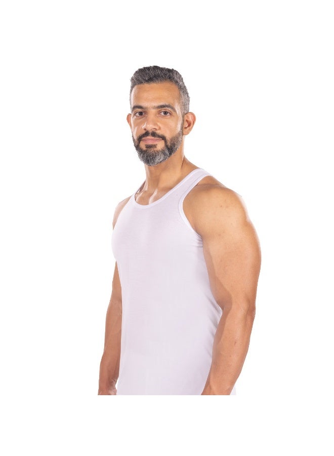 Men's sleeveless undershirt (tank top) – 6-piece set. Comfortable cotton design, suitable for daily use and for wearing under traditional robes or other clothing. - Image 3
