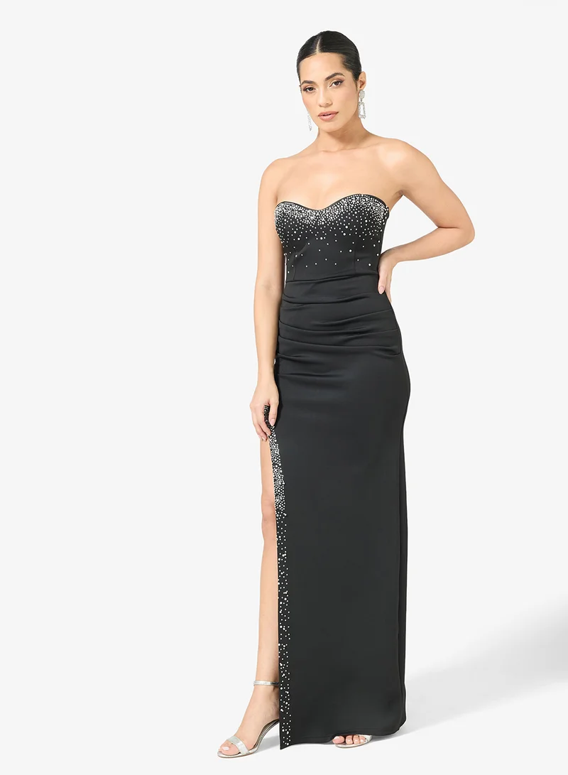 Ella Limited Edition  Embellished Dress With Slit for Women | Best Price UAE