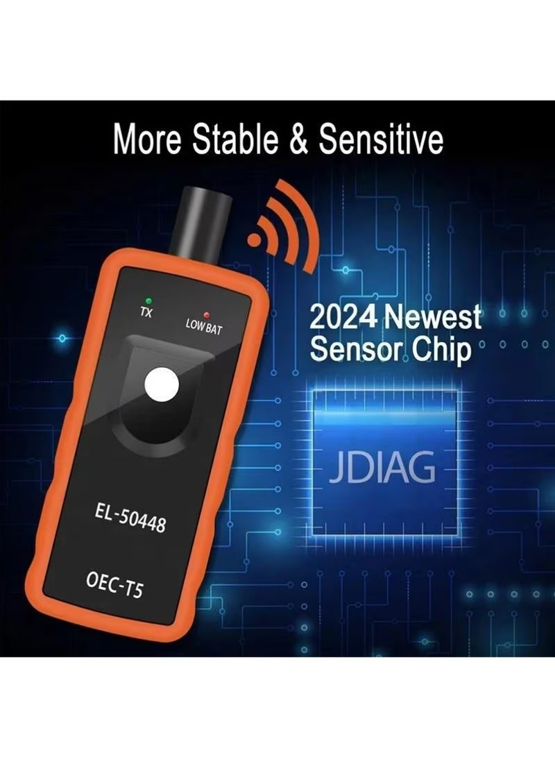 X-level Tire Pressure Monitor Sensor TPMS Activation Tool EL-50448 Orange TPMS OEC-T5, GM TPMS Relearn Reset Sensor Activation Tool, Tire Pressure Monitor TPM TPS Relearn Tool for GM Series Vehicle - Image 4