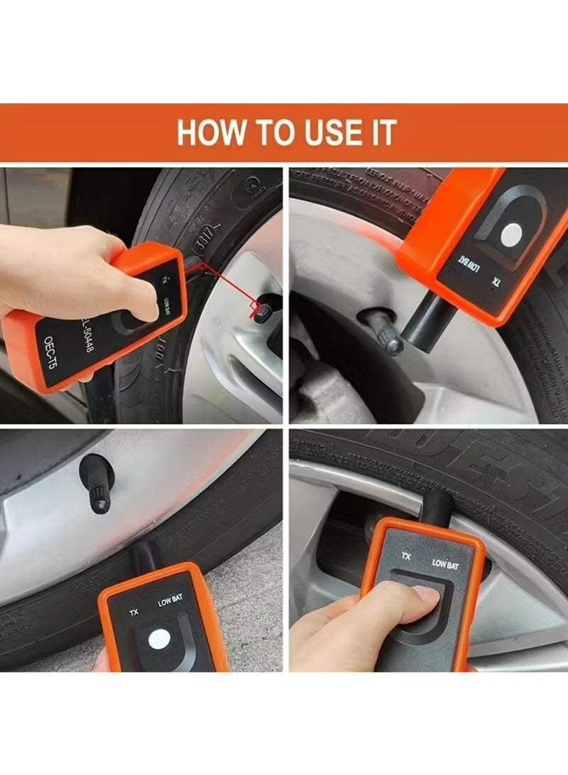 X-level Tire Pressure Monitor Sensor TPMS Activation Tool EL-50448 Orange TPMS OEC-T5, GM TPMS Relearn Reset Sensor Activation Tool, Tire Pressure Monitor TPM TPS Relearn Tool for GM Series Vehicle - Image 3