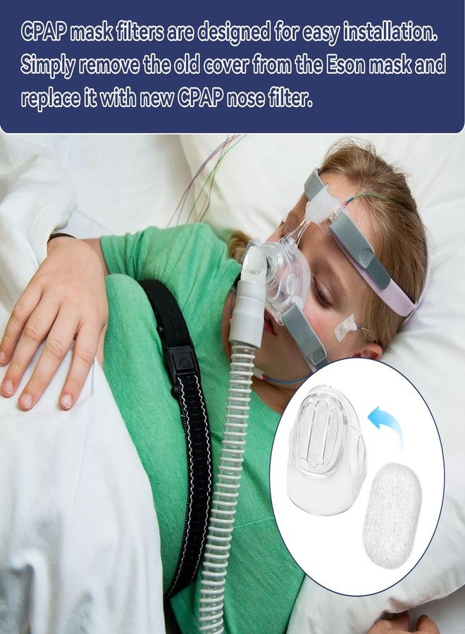 LEWEREST Elbow Cover and Diffuser Filters Fp400Hc228 Compatible with Fisher & Paykel Eson Nasal Mask, Diffuser Filters Replacement for F & P Eson Pilario Q, CPAP Supplies Reduce Noisy - Pack of 10 - Image 3