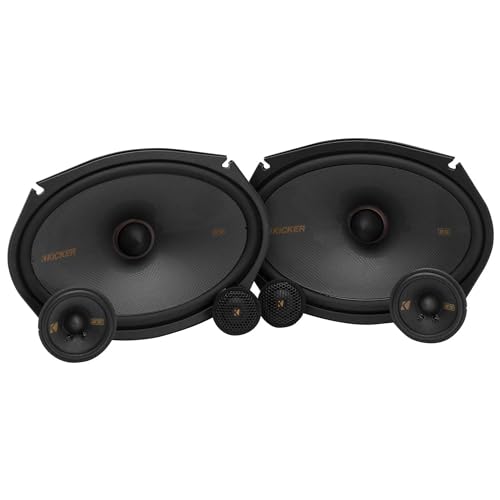 Kicker نظام مكبرات الصوت KICKER 51KSS369، تصميم ثلاثي الاتجاهات، ووفري 6" × 9"، ووفري 2.75"، وتويتر 1"، مع فلاتر 12dB، 100 واط RMS، 200 واط ذروة - Image 1