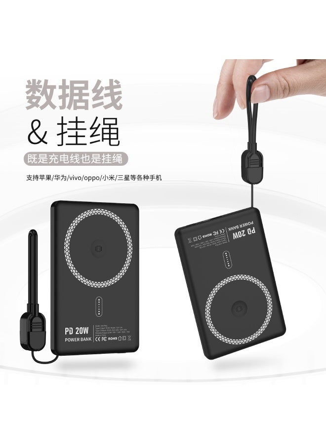 Nine 15W Magnetic Wireless Line Power A46 Plus - Black - Image 1