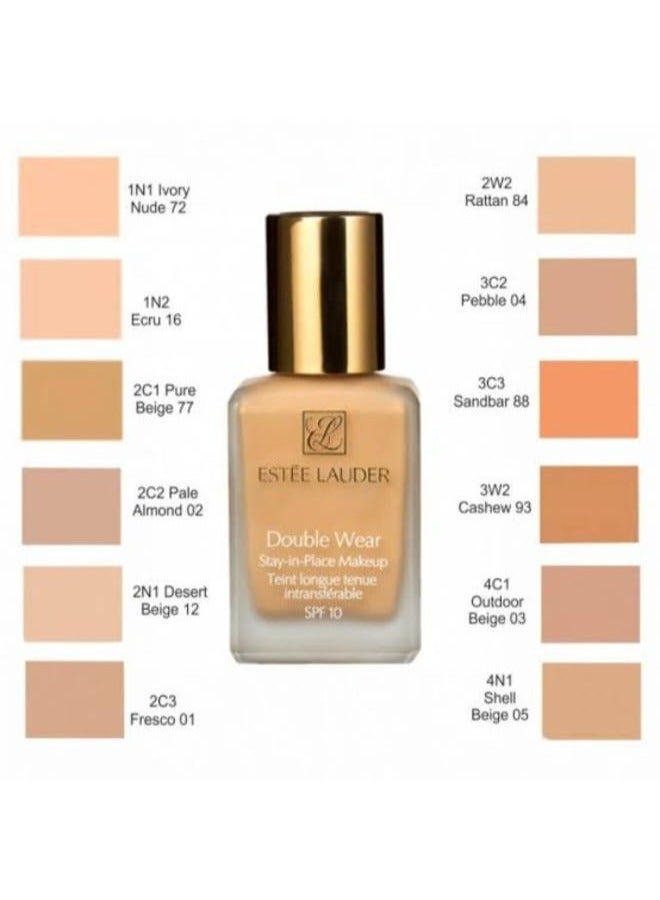 Estee Lauder Double Wear Foundation Sand 1w2 Beige - Image 5