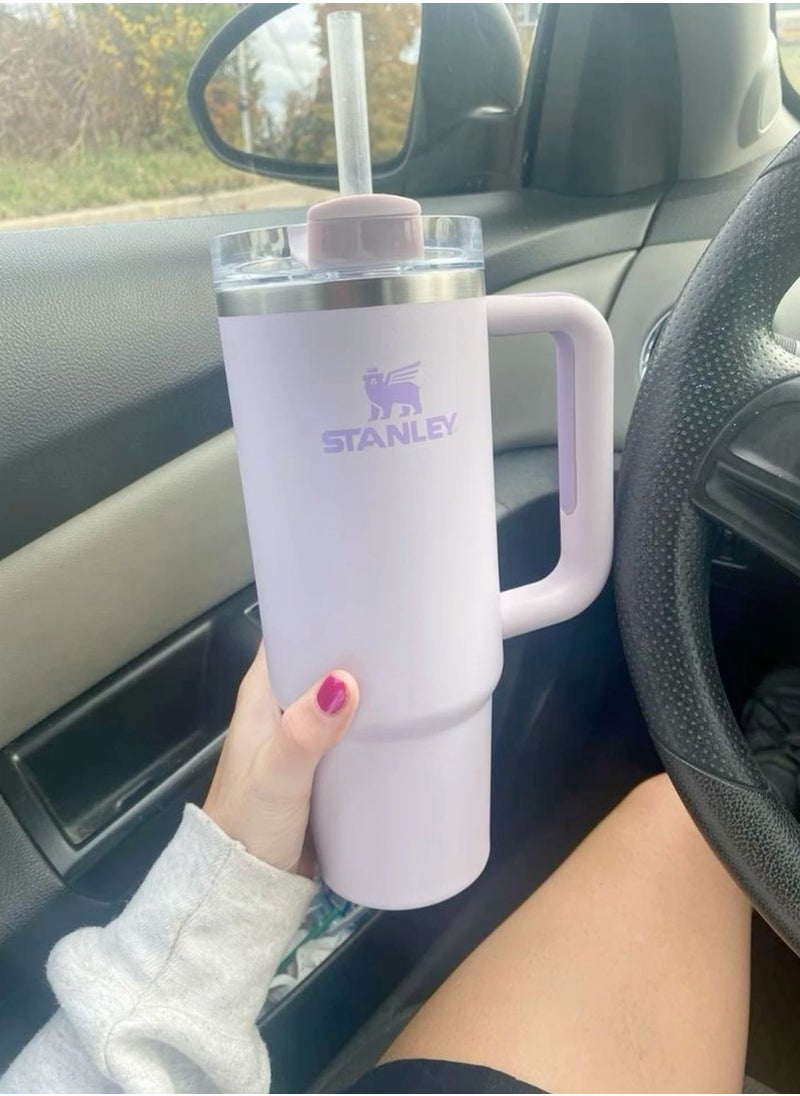 Stanley Stanley Quencher H2.0 FlowState 40 oz Stainless Steel Vacuum Insulated Tumbler with Advanced Lid & Reusable Straw - Orchid, Best for Water, Iced Tea, Coffee & Smoothies - Perfect Stanley Cup Gift  - Image 3