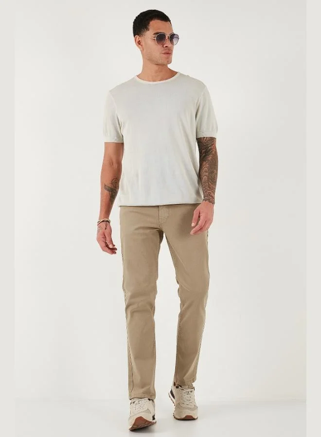 Buratti Cotton Comfort Fit Normal Waist Straight Leg Jeans Men's JEANS 4412C19TEXAS