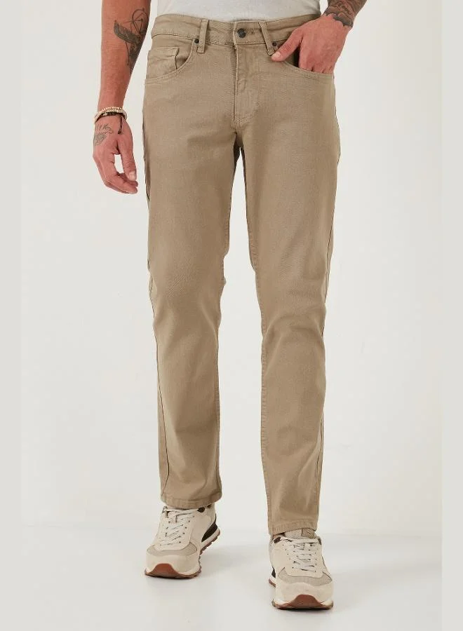 Buratti  Buratti Cotton Comfort Fit Normal Waist Straight Leg Jeans Men's JEANS 4412C19TEXAS for Men | Best Price UAE