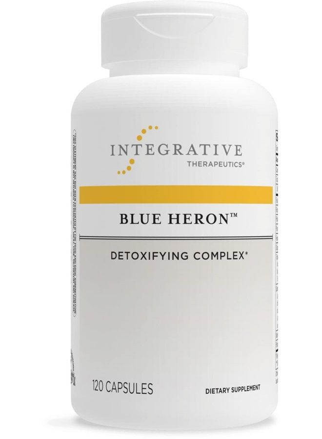 Integrative Therapeutics Blue Heron - Detox Complex with Dietary Fiber, Herbs and Probiotics - Supports Colon Function - Includes Fenugreek - Dairy Free - 120 Capsules - Image 1