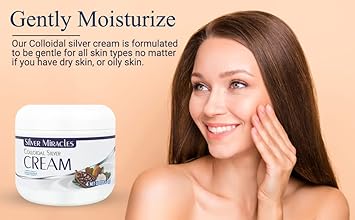 Silver Miracles Colloidal Silver Cream 4oz Colloidal Silver Skin Healing Cream Scent and Dye Free Moisturizes Dry Skin Made with 99999 Pure Silver - Image 5