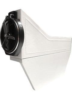 Techmaster Leather Covered Driver Seat Side Organizer Cup Holder for Vehicle 