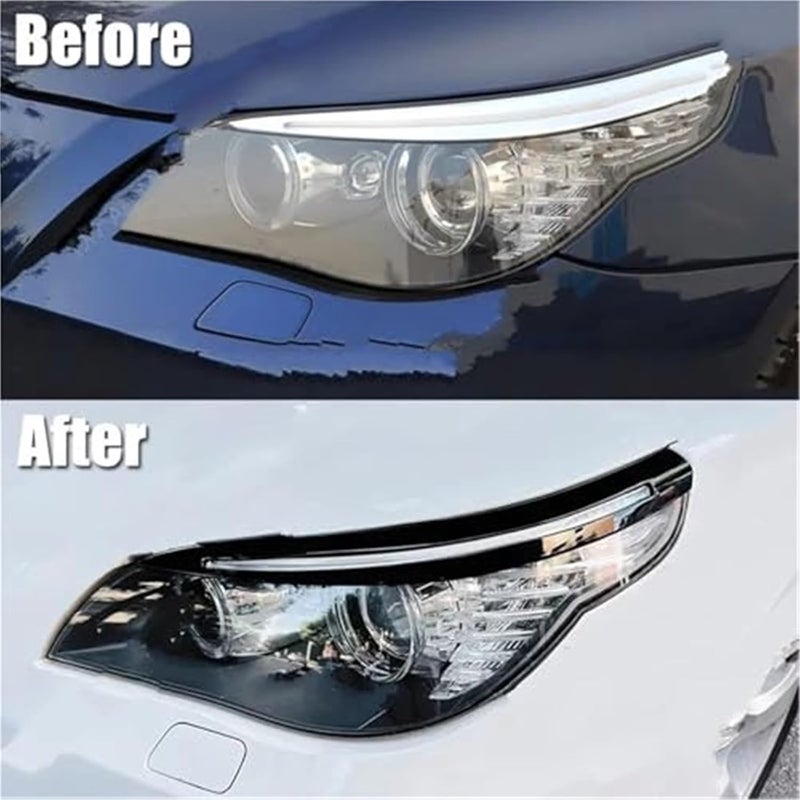DEMULAX Headlight Eyebrow Stickers for BMW 5 Series - Image 4