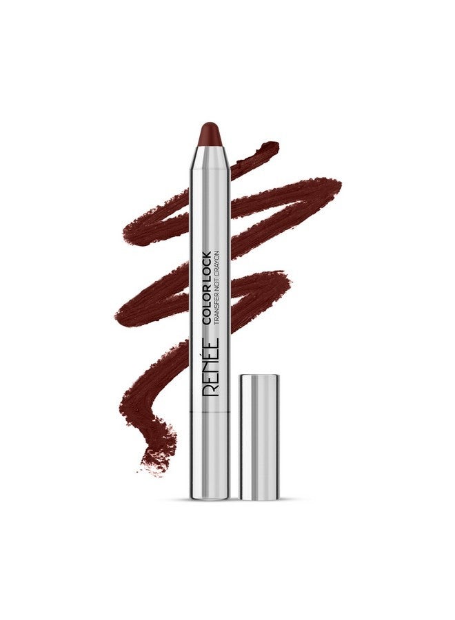 رينيه قلم تلوين الشفاه كولورلوك ترانسفر نوت مع مبراة، عامل حماية من أشعة الشمس 20، مقاوم للماء، مقاوم للتلطخ، خفيف الوزن ويدوم طويلاً، لون مكثف مع لمسة نهائية غير لامعة للغاية، غني بفيتامين إي، ديزاير 3 جم - Image 1
