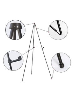 SYOSI Easel Stand for Display Wedding Sign Poster 63 Inches Tall - with Bag Collapsible & Portable - Adjustable Height - Sturdy Metal Tripod - Non-Slip Rubber Bottom Ideal for Events Presentations  - Image 2