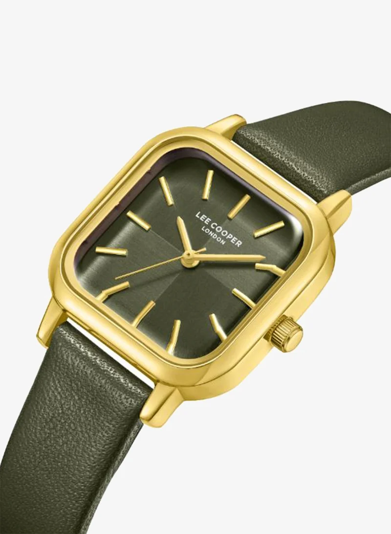 Lee Cooper Women's Leather Analog Watch LC08152.177 - 26X33 mm