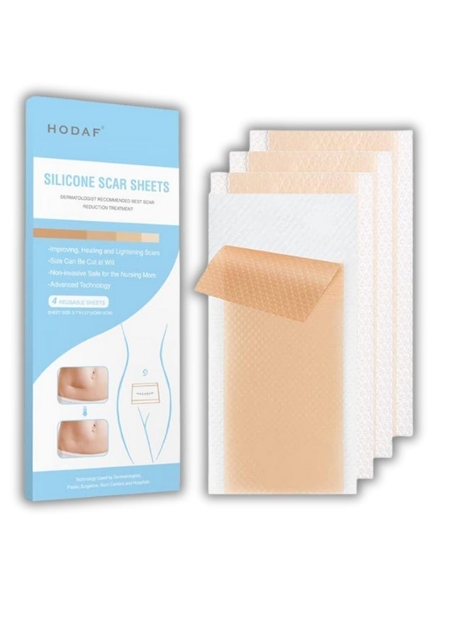 Hodaf Silicone Scar Sheets Stretch Mark Treatment Waterproof Silicone Gel Tape - Image 1