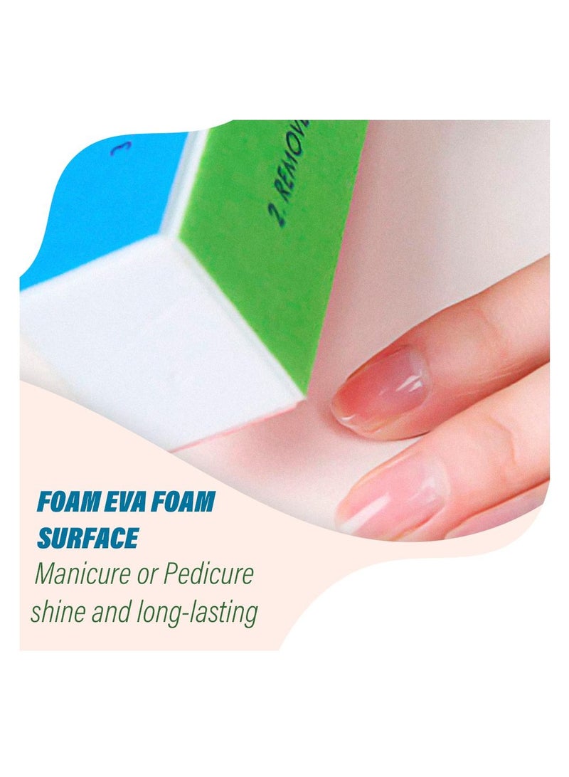 Kanza مجموعة مبرد أظافر مكونة من 5 قطع، مجموعة مبرد أظافر احترافية قابلة للغسل وصقل/صنفرة، مجموعة تلميع الأظافر، مجموعة أدوات مانيكير للاستخدام المنزلي والصالون - Image 3