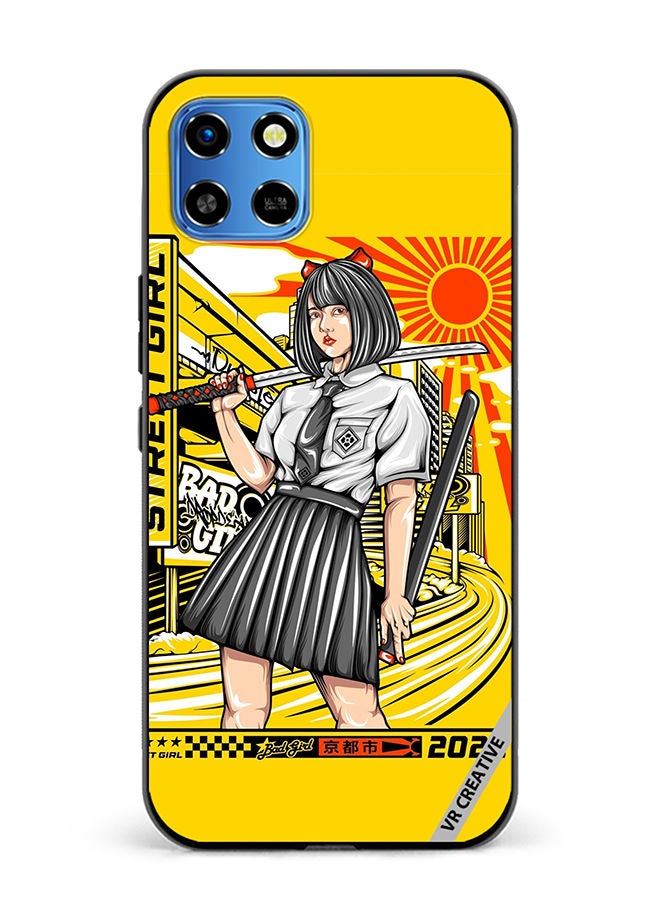 VR CREATIVE Protective Case Cover For Infinix Smart 6 HD Samurai School Girl Design Multicolour - Image 1