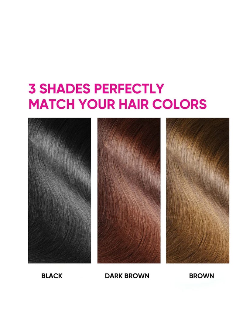 SYOSI - Root Touch Up, Hair Dye Pen, Root Cover Up Black, Hairline Powder Stick, Haircolor Touch-Up Stick to Cover Gray Hair Root, Semi-permanent Root Hair Coloring (Brown) - Image 1