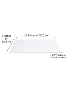 Generic Acrylic Sheet 3mm Group 6"x12", 1/8" Thick 2-Pack  - Image 2