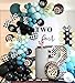 HEPAPATE Race Car Party Balloons Arch Kit177pcs Race Car Party Decorations Dusty Blue black Dusty Green Wheels Foil Balloon Checkered Flag for kids Racing car Theme Two Fast Party Supplies - Image 3