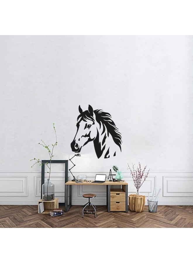 MAXPIX LLC Premium Horse Wall Sticker – Black Vinyl Self-Adhesive Horse Head Decal for Living Room & Bedroom - Image 5