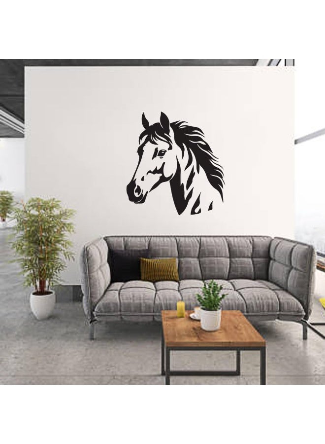 MAXPIX LLC Premium Horse Wall Sticker – Black Vinyl Self-Adhesive Horse Head Decal for Living Room & Bedroom - Image 3