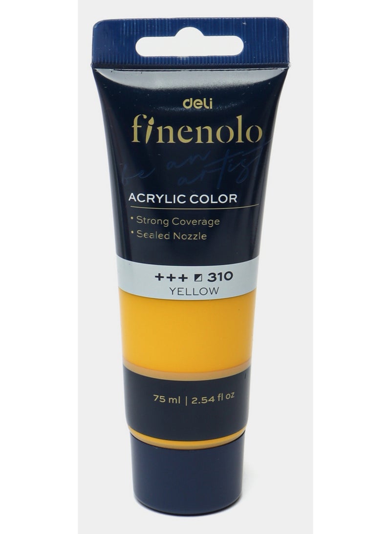 ديلي فينولو، لون أكريليك +++310 أصفر، تغطية قوية وفوهة محكمة الإغلاق، 75 مل - Image 1