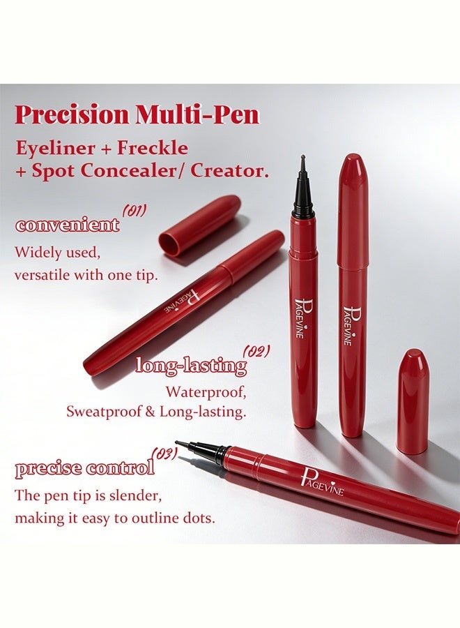 PAGE VINE Berry Freckle Pen, Ultra Fine Tip Long-Lasting Waterproof Natural-Looking Sun-Kissed Freckle Makeup Pen,#03 DARK - Image 4