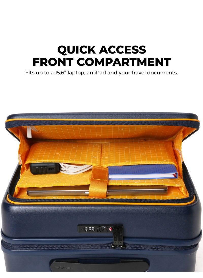 موكوبارا للتجارة ذ.م.م حقيبة سفر ليلية من البولي كربونات - كحلي، نلتقي مجدداً بخطوط الشمس - Image 3